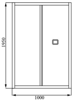 Душевая дверь Cerutti SPA BELLA D101В чёрный 100см