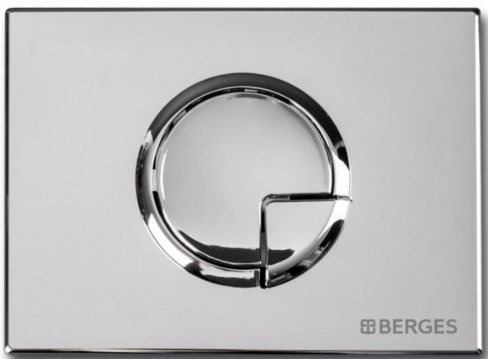 Инсталляция для унитаза Berges Novum R2 с кнопкой матовый хром 040222