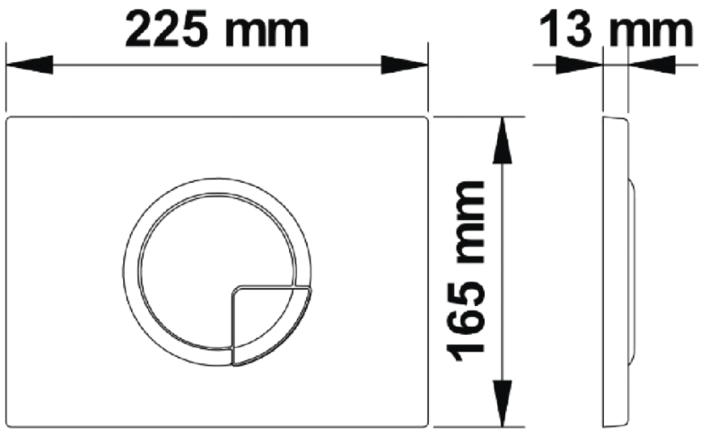Инсталляция для унитаза Berges Novum R2 с кнопкой матовый хром 040222