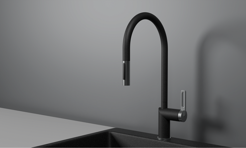 Смеситель для кухни Granula 8172, ЧЕРНЫЙ черный