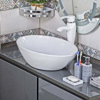 Накладная раковина Melana 320361-805 56см белый