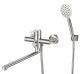 Смеситель для ванны с душем РМС SUS124-006EP нержавеющая сталь