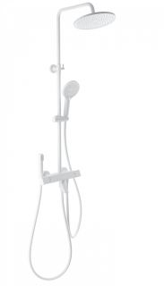 Душевая стойка Wonzon & Woghand The One WW-B3094-MW с термостатом белый матовый