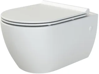 Подвесной унитаз Boheme Bianca 963-3-W ободковый белый глянец