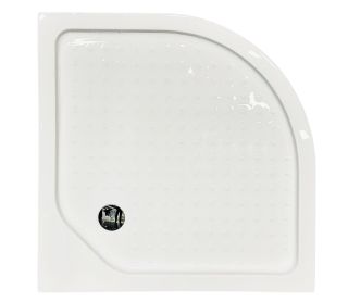 Душевой уголок Royal Bath RB90HK-T-BL-Practic с поддоном 90x90см чёрный профиль/прозрачное стекло