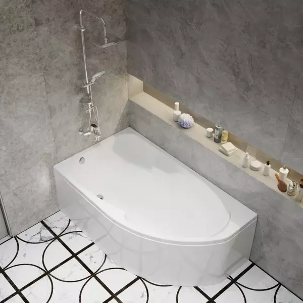 Акриловая ванна Triton София Щ0000067488 левая 150x95 см на Х-каркасе белый