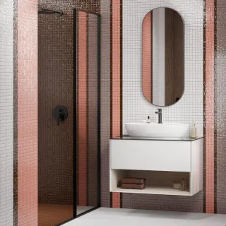 Зеркало с подсветкой Kerama Marazzi Cono CO.mi.PL.42\BLK 42 см чёрный матовый