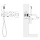 Смеситель встраиваемый для ванны с душем Timo Saona 2324/16YSM с термостатом белый матовый