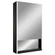 Зеркало-шкаф Reflexion Box Black 60 RF2421BL с подсветкой 60х80
