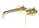 Смеситель встраиваемый для раковины Timo Saona 2372/17SM золото матовое