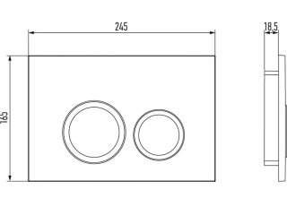 Клавиша смыва Jacob Delafon E38066-CP хром