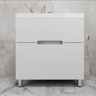 Напольная тумба под раковину Style Line Матис ЛС-00002443 80 см белый матовый