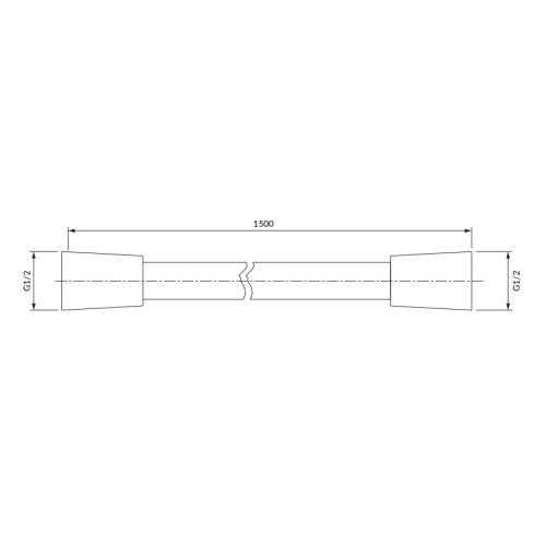 Душевой шланг Omnires 150см антрацит 023-XAT