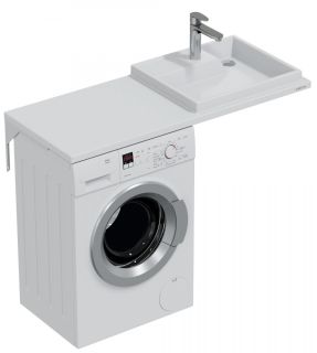 Раковина над стиральной машиной СанТа Юпитер 900136 правая 130см белый