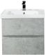 Подвесная тумба под раковину Art&Max Techno 60см бетон лофт натуральный AM-Techno-600-2C-SO-LS935