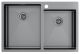Мойка кухонная Paulmark Kroner PM237851-GM воронёная сталь