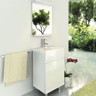 Comforty Зеркало "К-50" белый глянец