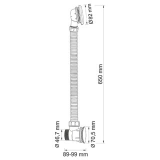 Wasserkraft A075 Слив-перелив для ванны