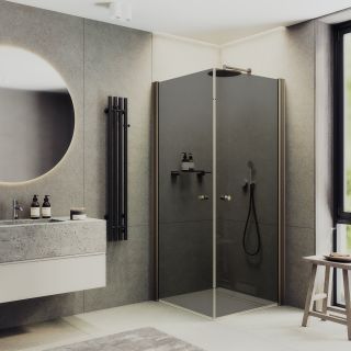 Душевой уголок MaybahGlass MGY-1296-2 80x80см бронза