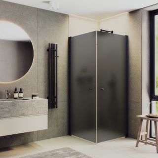 Душевой уголок MaybahGlass MGY-1295-6 80x80см чёрный