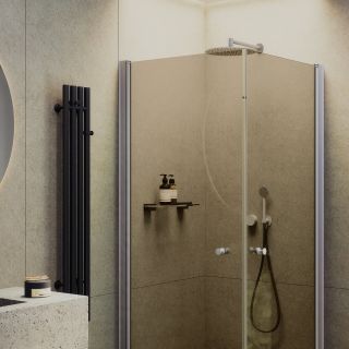 Душевой уголок MaybahGlass MGY-1297-5 80x80см хром матовый