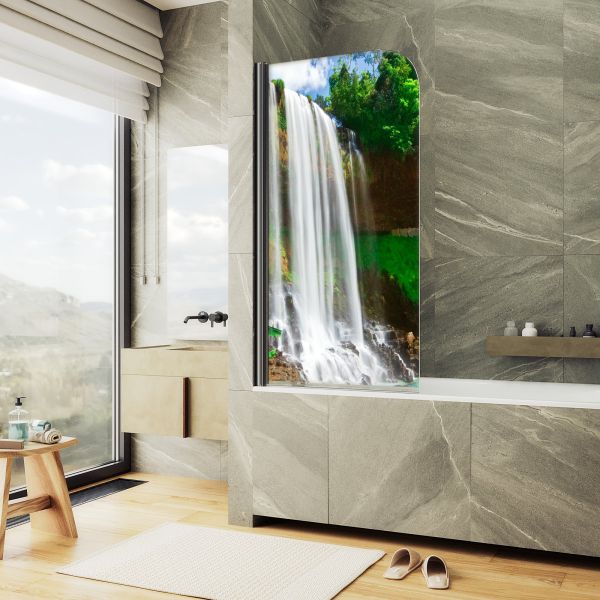 Шторка на ванну MaybahGlass ФП007 MGV-928-ФП007-6 60см фотопечать