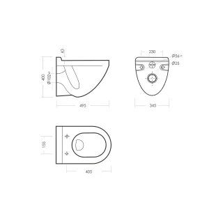 Унитаз Sanita Luxe Attica WC.WH/Attica/DM/WHT.G/S1 с сиденьем Микролифт