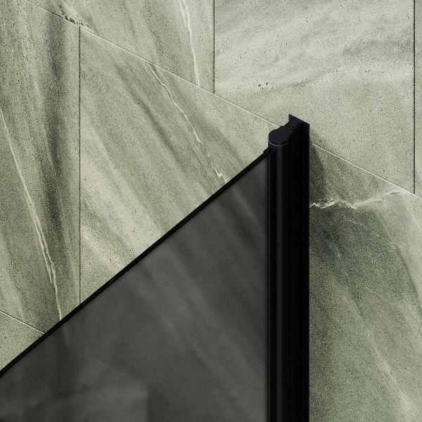 Шторка на ванну MaybahGlass MGV-786-6 70см чёрный