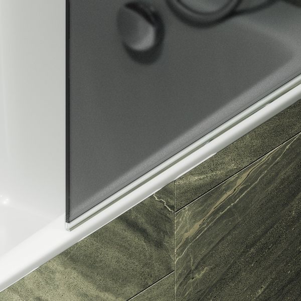 Шторка на ванну MaybahGlass MGV-786-6 70см чёрный