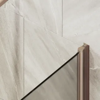 Шторка на ванну MaybahGlass MGV-612-2 60см бронза