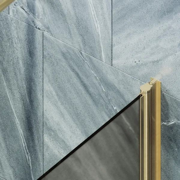 Шторка на ванну MaybahGlass MGV-617-3 70см золото