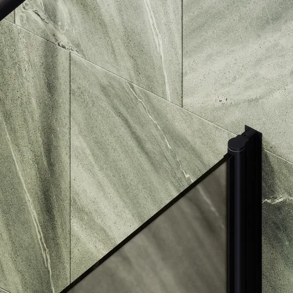 Шторка на ванну MaybahGlass MGV-602-6 40см чёрный