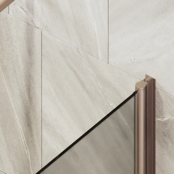 Шторка на ванну MaybahGlass MGV-625-2 80см бронза