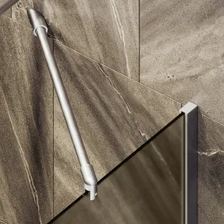 Шторка на ванну MaybahGlass MGV-74-5ш 60см хром матовый