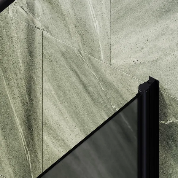 Шторка на ванну MaybahGlass MGV-619-6 70см чёрный