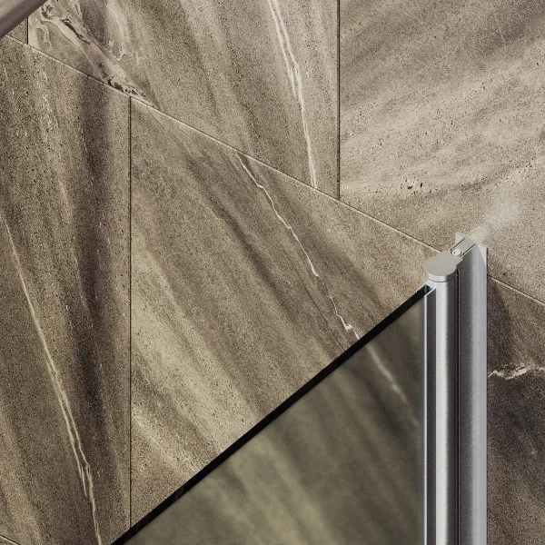 Шторка на ванну MaybahGlass MGV-620-5 70см хром матовый