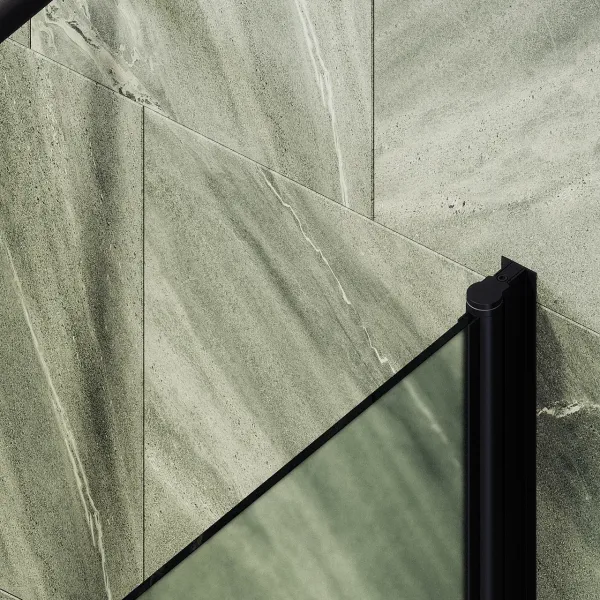 Шторка на ванну MaybahGlass MGV-610-6 50см чёрный