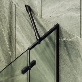 Шторка на ванну MaybahGlass MGV-663-6 69см чёрный