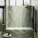 Шторка на ванну MaybahGlass MGV-600-6 80см чёрный