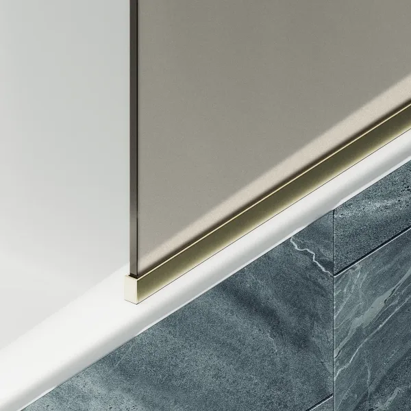 Шторка на ванну MaybahGlass MGV-150-3у 74см золото