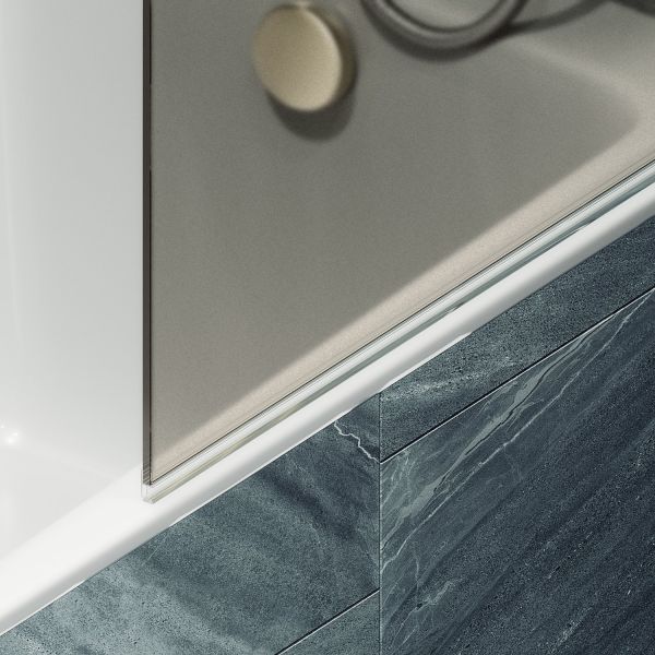 Шторка на ванну MaybahGlass MGV-766-2 40см бронза