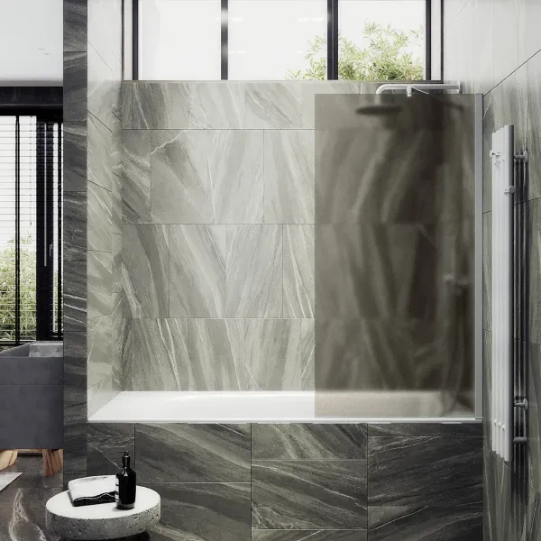 Шторка на ванну MaybahGlass MGV-77-1ш 90см белый