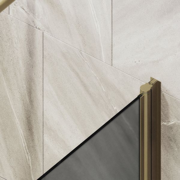 Шторка на ванну MaybahGlass MGV-780-2 60см бронза