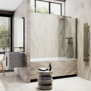 Шторка на ванну MaybahGlass MGV-775-2 50см бронза