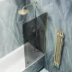 Шторка на ванну MaybahGlass MGV-252-3ш 30см золото