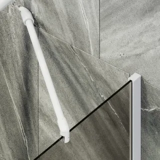 Шторка на ванну MaybahGlass MGV-70-1ш 80см белый