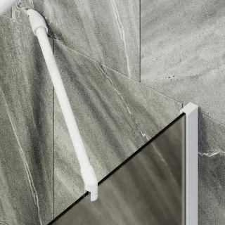 Шторка на ванну MaybahGlass MGV-76-1ш 80см белый