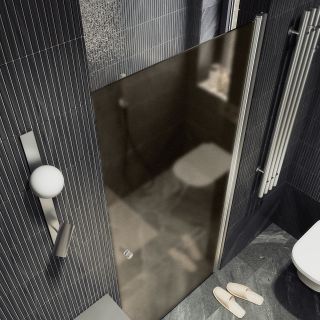 Душевая дверь MaybahGlass MGD-805-5 80см хром матовый