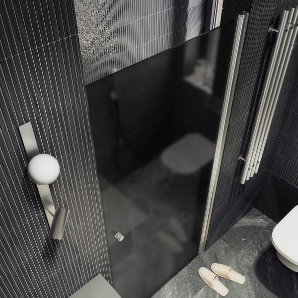 Душевая дверь MaybahGlass MGD-807-5 80см хром матовый