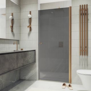 Душевая дверь MaybahGlass MGD-806-2 80см бронза